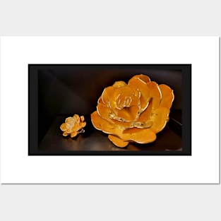 Yellow Glass Flowers Posters and Art